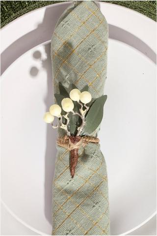 2 Pack Mistletoe Napkin Rings