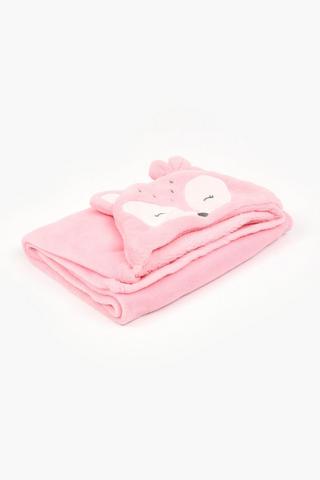 Hooded Fox Blanket, 70x100cm