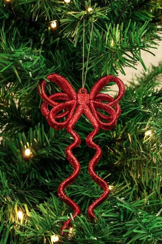 Swirl Bow Hanging Decor, 8x17cm