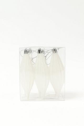 6 Pack Teardrop Hanging Decor, 12cm