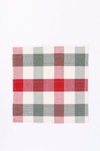 Festive Check Napkin, 40x40cm