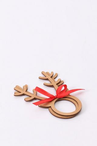 2 Pack Reindeer Napkin Rings