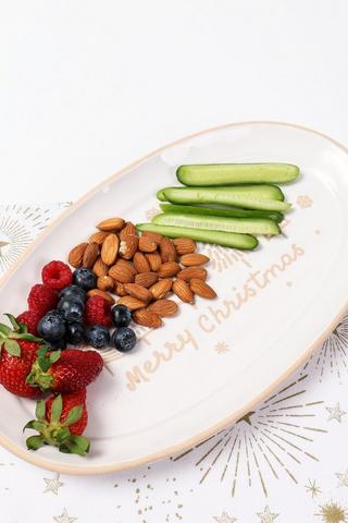 Festive Oval Platter, Medium