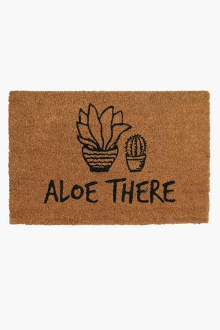 Coir Aloe There Door Mat, 40x60cm