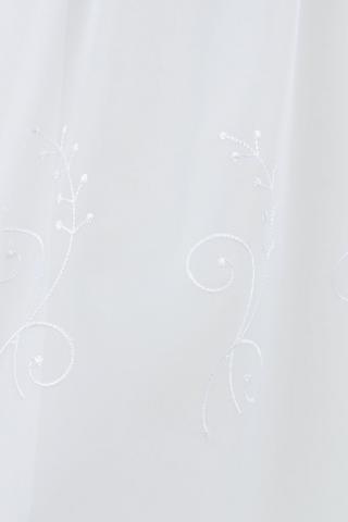 Sheer Embroidered Vine Taped Curtain, 290x218cm
