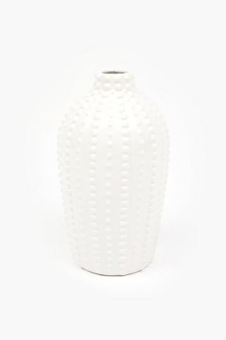 String Pearl Ceramic Vase, 15x26cm