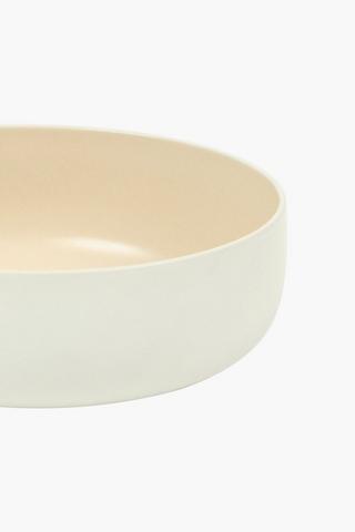 Two Tone Glaze Serving Bowl
