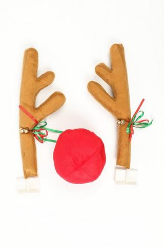 Reindeer Car Accessory, 18x40cm