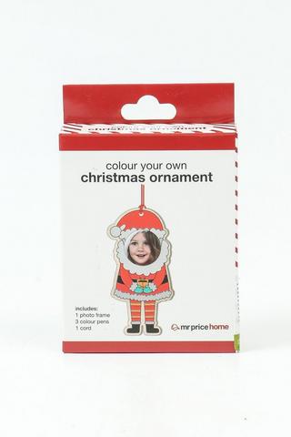 Colour-in Ornament Kit, 15x10cm
