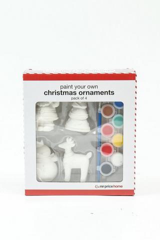 Paint Your Own Ornaments Pack, 17x19cm