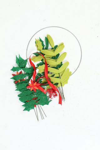 Felt Wreath Diy Kit, 26x26cm