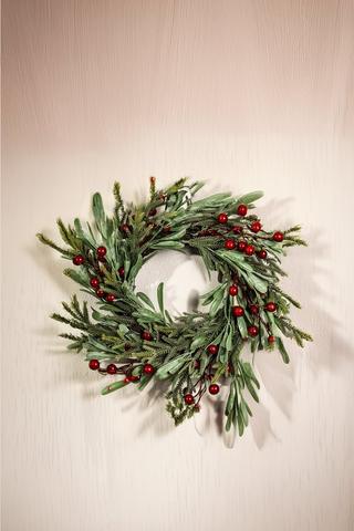 Berry Candle Wreath, 38cm