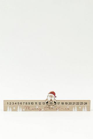 Santa Slide Advent Calendar, 40cm