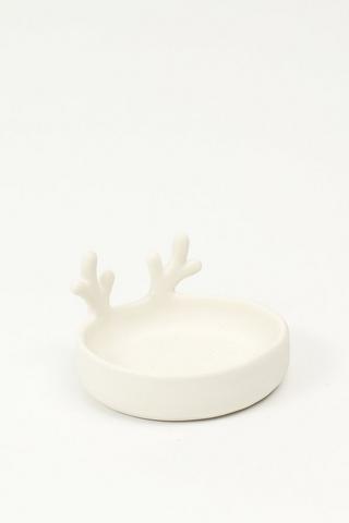 Reindeer Candle Plate, 11cm