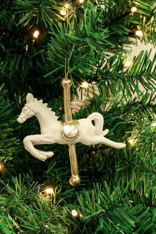 Carousel Horse Hanging Decor, 11cm