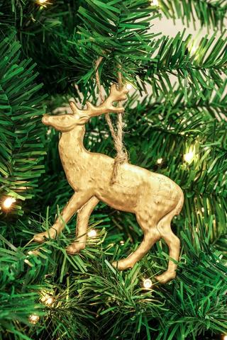 Deer Textured Hanging Decor,17cm