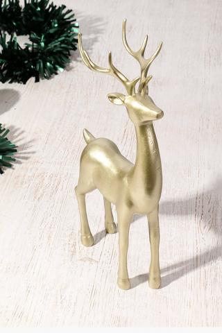 Reindeer Resin Statue, 17x37cm