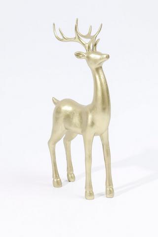 Reindeer Resin Statue, 17x37cm