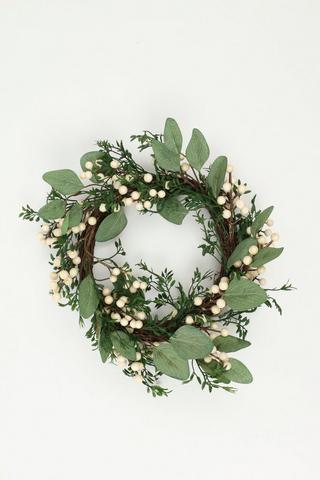 Berry Leaf Wreath, 44cm