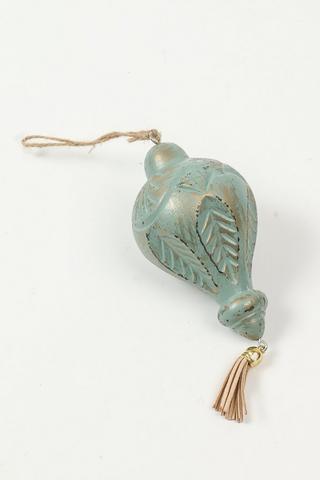 Teardrop Wooden Hanging Decor, 15x30cm