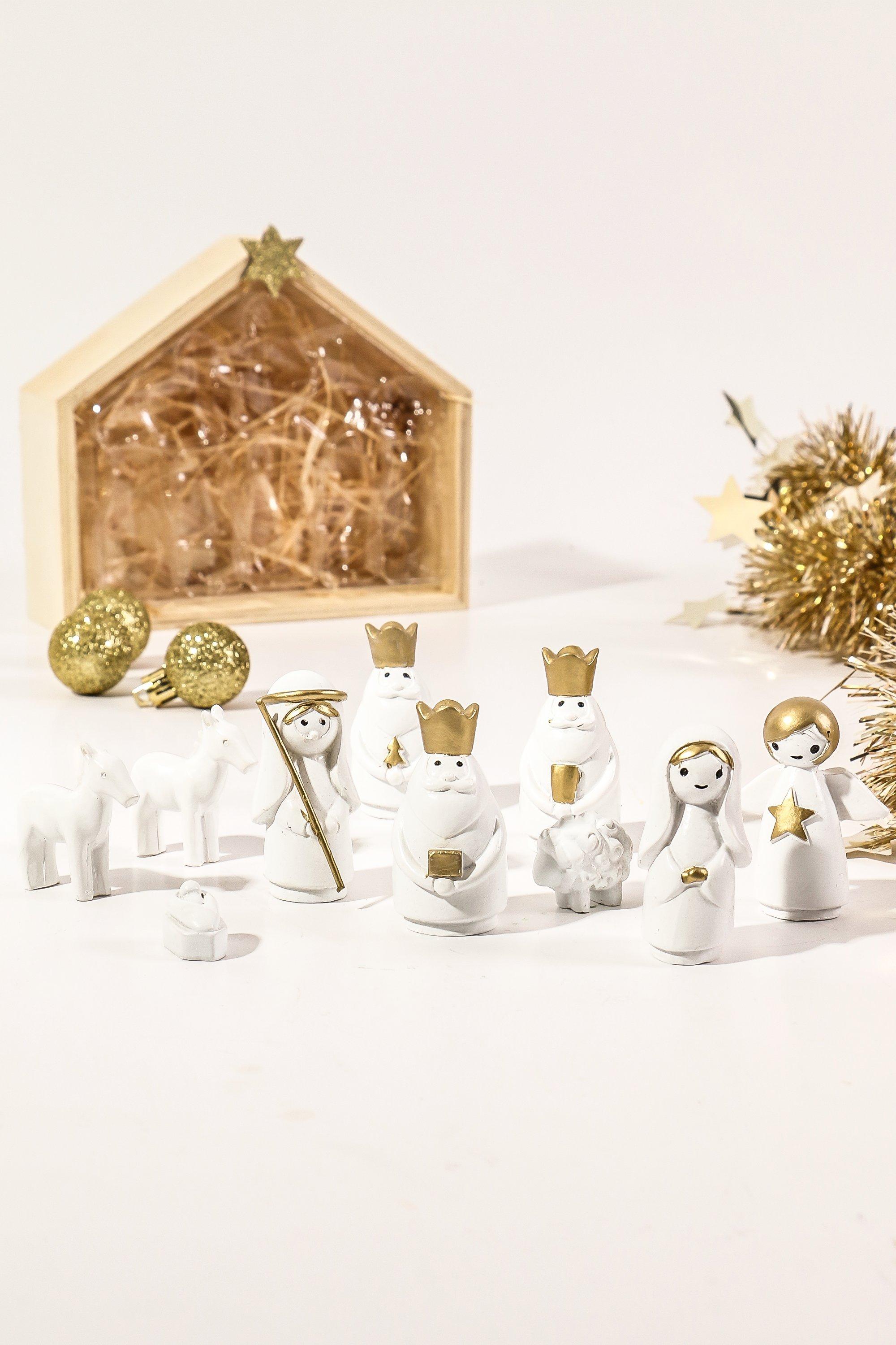 Christmas Nativity Set, 18x16cm