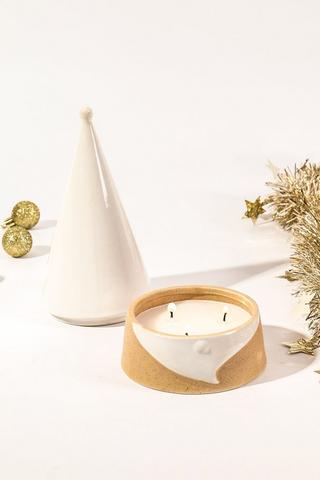 Santa Gnome Ceramic Candle, 700g