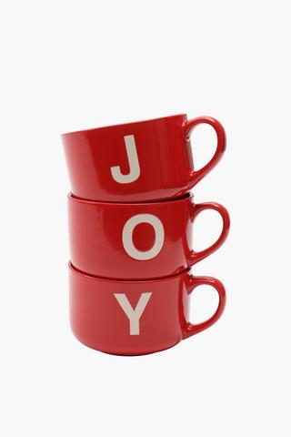 Set Of 3 Joy Mug Tree