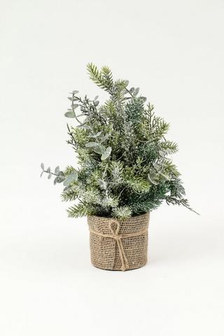 Light Up Basket Tree, 9x30cm