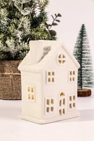 Ceramic Led House, 9x13cm