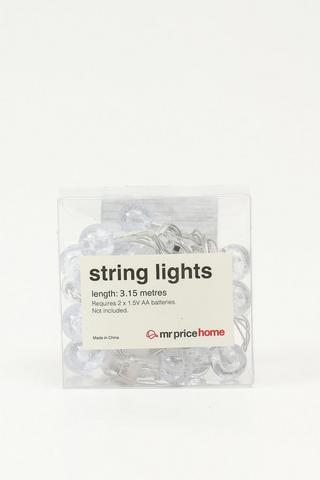 Warm White Bulb String Lights, 3,15m