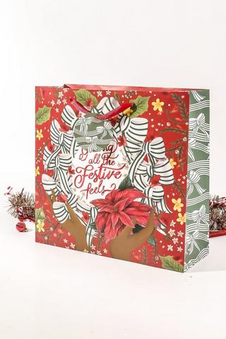 Colab Deerly Studio Festive Gift Bag Large