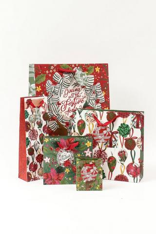 Colab Deerly Studio Festive Gift Bag Large