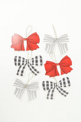 6 Pack Bows Gift Tags