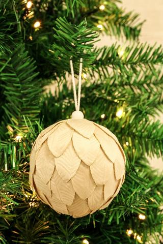 Velvet Protea Bauble, 9cm