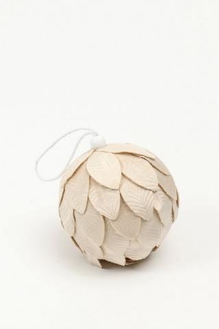 Velvet Protea Bauble, 9cm