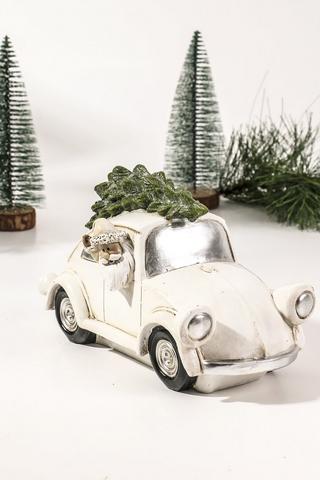 Santa Beetle Statue, 20x12cm