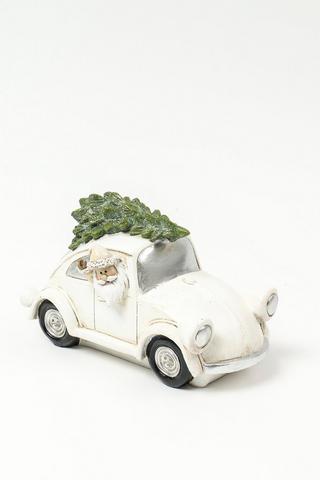 Santa Beetle Statue, 20x12cm