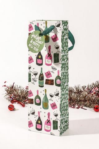 Festive Wine Gift Bag