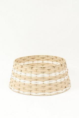 Woven Two Tone Tree Skirt, 55x23cm