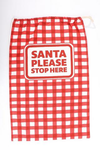 Santa Check Sack, 50x80cm