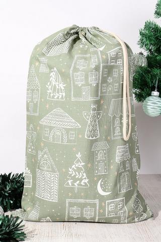 Santa Check Sack, 50x80cm