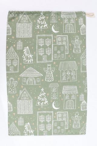 Santa Check Sack, 50x80cm