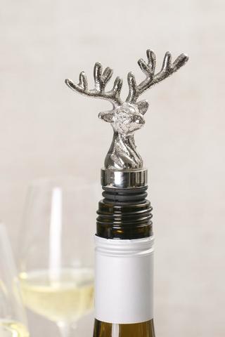Reindeer Metal Wine Stopper