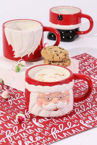 Set Of 3 Santa Mug Tree