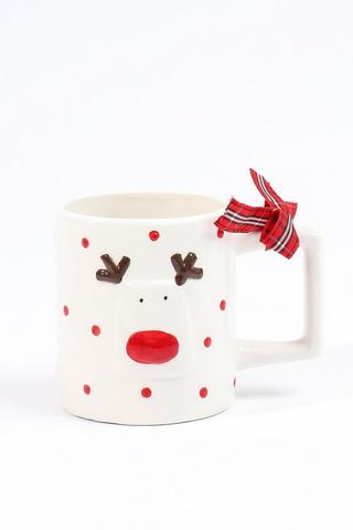 Reindeer Stoneware Mug