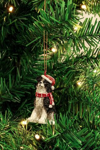 Collie Scarf Hanging Decor, 7cm