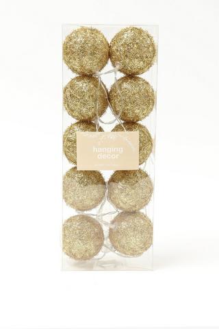 Sparkle Bauble String Lights, 1,6m