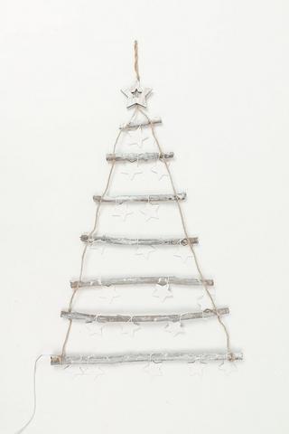 Wall Hanging Light Up Tree, 47x84cm