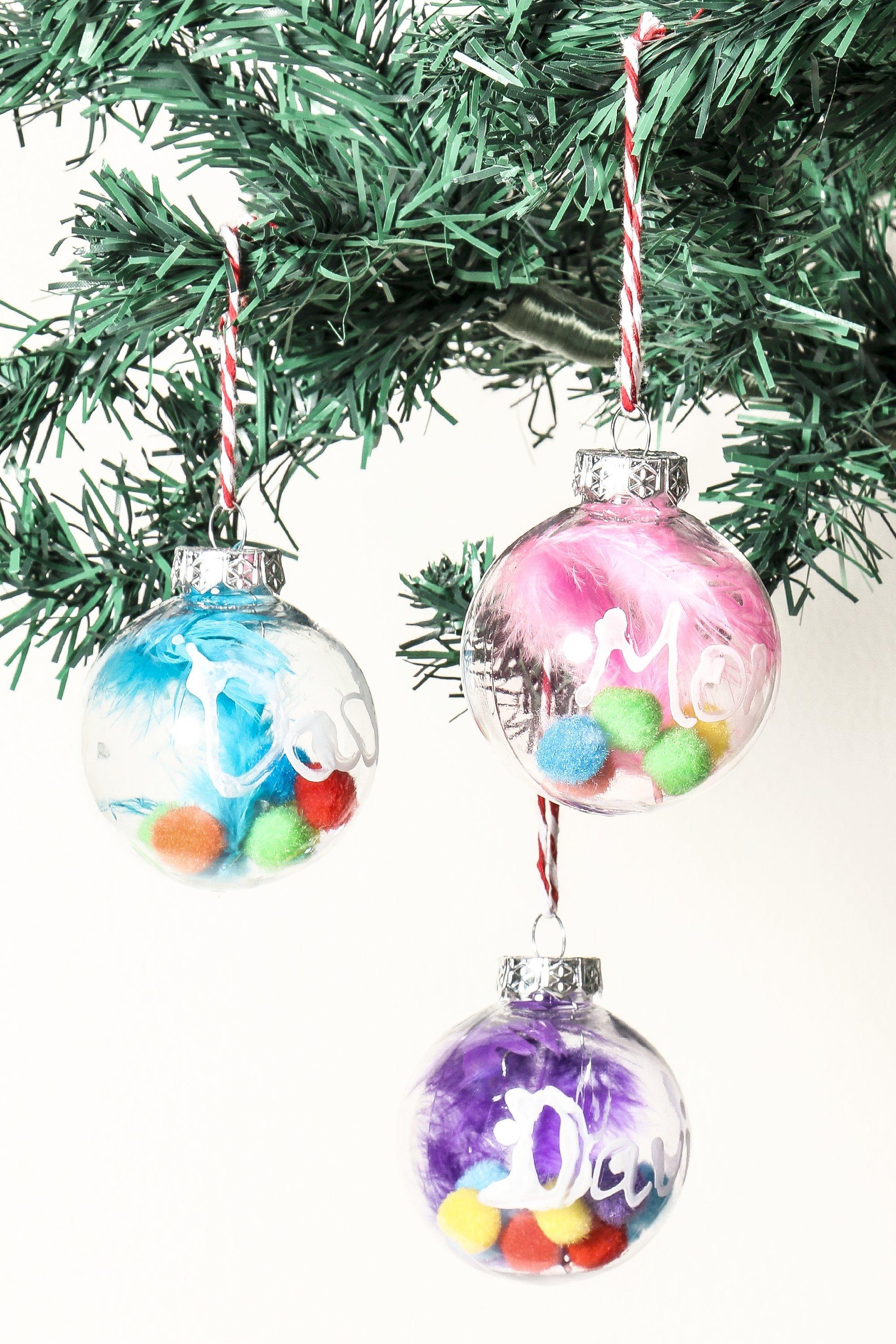 4 Pack Diy Bauble Kit, 15cm