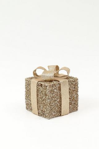Led Gift Box Decor, 15x13cm